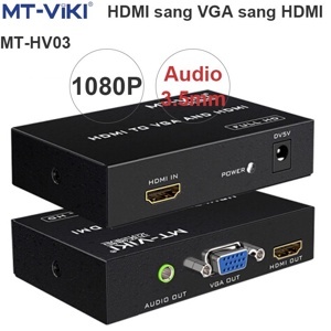 Bộ chuyển đổi HDMi sang VGA và HDMI MT-HV03