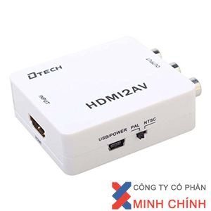 Bộ chuyển đổi HDMI to AV Mini Dtech DT-6524