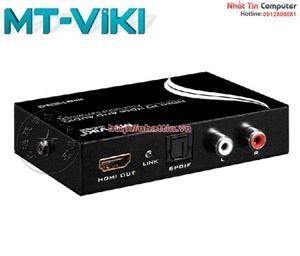 Bộ chuyển đổi HDMI to HDMI + Audio (SPDIF + R/L) MT-HA12