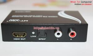 Bộ chuyển đổi HDMI to HDMI + Audio (SPDIF + R/L) MT-HA12