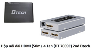 Bộ chuyển đổi HDMI to LAN 60M Dtech DT-7009C