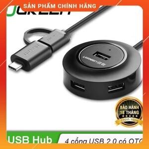 Bộ chuyển đổi Hub với Type C 4 ports USB 2.0 Ugreen 40961