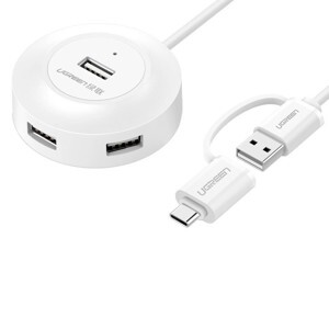 Bộ chuyển đổi Hub với Type C 4 ports USB 2.0 Ugreen 40961