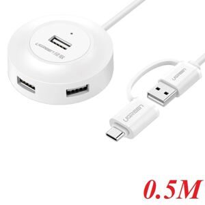 Bộ chuyển đổi Hub với Type C 4 ports USB 2.0 Ugreen 40961