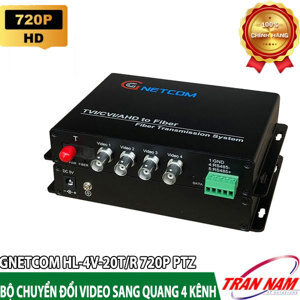 Bộ chuyển đổi quang 4 kênh cho camera HL-4V-20T/R-720/960P