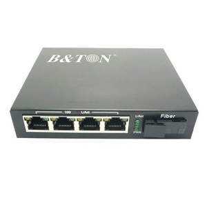 Bộ chuyển đổi quang điện Media Converter Unmanaged Fiber Switch BTON BT-914SM-20