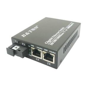 Bộ chuyển đổi quang điện Media Converter Unmanaged Fiber Switch BTON BT-912GS-20