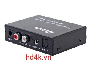 Bộ chuyển đổi quang sang RCA Audio optical switch 3x1 Dtech DT-6526