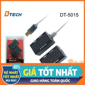 Bộ chuyển đổi USB sang RJ45 Dtech DT-5015