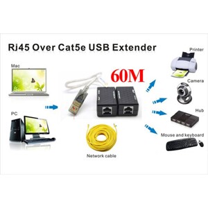 Bộ chuyển đổi USB sang RJ45 Dtech DT-5015