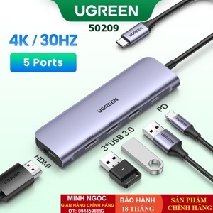 Bộ chuyển đổi USB type-C sang HDMI Ugreen 50209