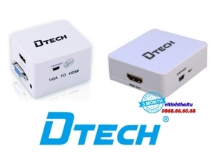 Bộ chuyển đổi VGA + Audio to HDMI Dtech DT-6527