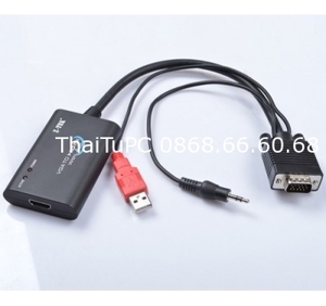 Bộ chuyển đổi VGA sang HDMI Z-Tek ZE577A cho ra hình ảnh sắc nét nhất