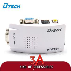 Bộ chuyển đổi VGA sang Svideo và AV Dtech DT-7001