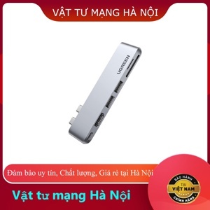 Bộ chuyển Dual Type C to HDMI+USB 3.0+ Card Reader + Type C Ugreen 80856