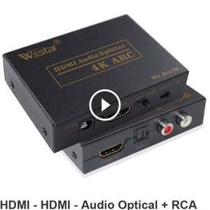 Bộ chuyển HDMI ra HDMI audio toslink 5.1 RCA Wiistar W8_E11AK