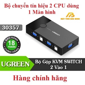 Bộ chuyển KVM 2 PC sang 1 màn hình Ugreen 30357