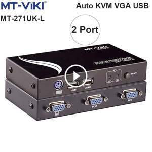 Bộ chuyển mạch KVM Switch 2CPU ra 1 màn hình MT-VIKI MT-271UK-L