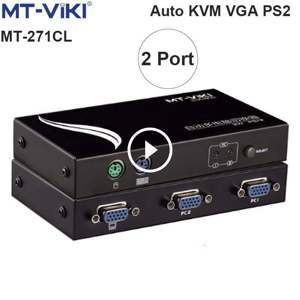 Bộ chuyển mạch KVM Switch 2CPU ra 1 màn hình MT-VIKI MT-271CL