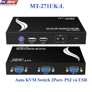 Bộ chuyển mạch KVM Switch 2CPU ra 1 màn hình MT-VIKI MT-271UK-L