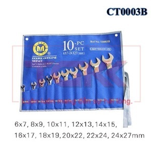 Bộ cờ lê 2 đầu miệng 10 chi tiết C-Mart T0003B