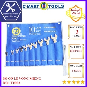 Bộ cờ lê 2 đầu miệng 8 cái C-Mart T0003