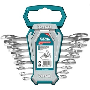 Bộ cờ lê 2 đầu miệng 8 chi tiết Total THT102386, 6-22mm