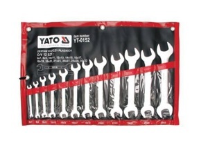 Bộ cờ lê 2 đầu miệng hệ mét 6 - 32mm 12 chi tiết Yato YT-0152