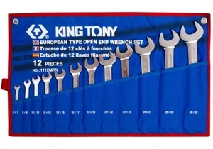 Bộ cờ lê 2 đầu mở 12 chiếc Kingtony 1112MRN