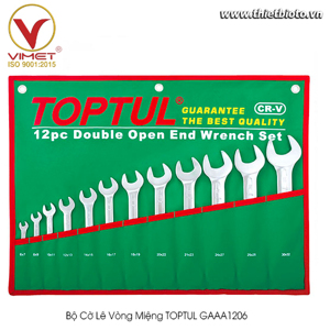 Bộ cờ lê 2 đầu mở 12 món Toptul GAAA1206