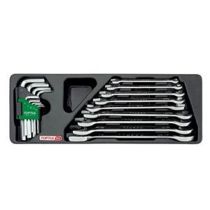 Bộ cờ lê 2 đầu mở 6-24mm và lục giác Toptul GAAT1802