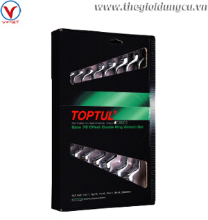 Bộ cờ lê 2 đầu vòng 75 độ 8 món Toptul GAAE0813