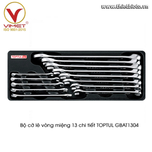 Bộ cờ lê 2 đầu vòng miệng Toptul GBAT1304