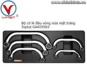 Bộ cờ lê 2 đầu vòng nửa mặt trăng Toptul GAAT0503