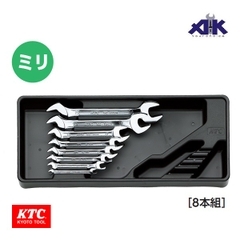 Bộ cờ lê 8 chiếc hai đầu mở KTC TS208