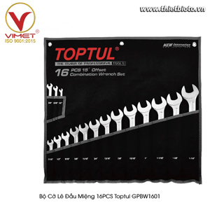 Bộ cờ lê đầu miệng Toptul GPBW1601 16PCS