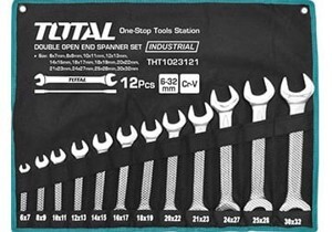 Bộ cờ lê hai đầu miệng 12 chi tiết Total THT1023121 6-32mm