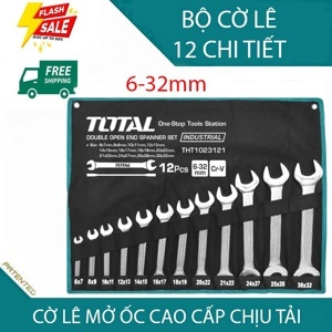 Bộ cờ lê hai đầu miệng 12 chi tiết Total THT1023121 6-32mm