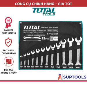 Bộ cờ lê hai đầu miệng 12 chi tiết Total THT1023121 6-32mm