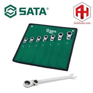 Bộ cờ lê lắc léo tự động có chốt khóa Sata 09043