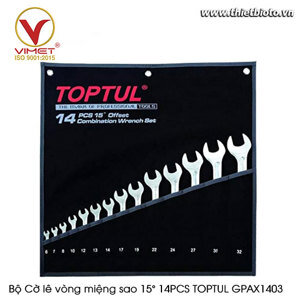 Bộ cờ lê miệng vòng sao 14 món Toptul GPAX1403