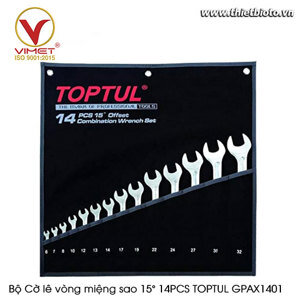 Bộ cờ lê miệng vòng sao 14 món Toptul GPAX1401