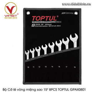 Bộ cờ lê miệng vòng sao 8 món Toptul GPAX0801