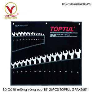 Bộ Cờ lê miệng vòng sao Toptul GPAX2601 26 món