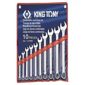 bộ cờ lê vòng miệng 10 cái hệ mét Kingtony 1210MR, 8-24mm