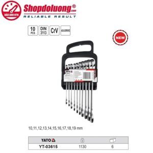 Bộ cờ lê vòng miệng 10 chi tiết YT-03615