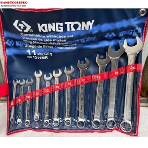 Bộ cờ lê vòng miệng 11 cái hệ mét Kingtony 1211MR, 8-24mm