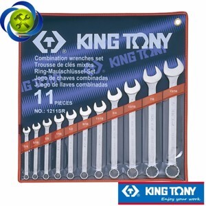 Bộ cờ lê vòng miệng 11 chi tiết hệ inch Kingtony 1211SR