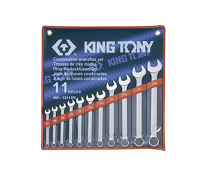 Bộ cờ lê vòng miệng 11 chi tiết hệ inch Kingtony 1211SR