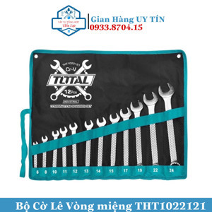 Bộ cờ lê vòng miệng 12 chi tiết Total THT1022121, 6-24mm